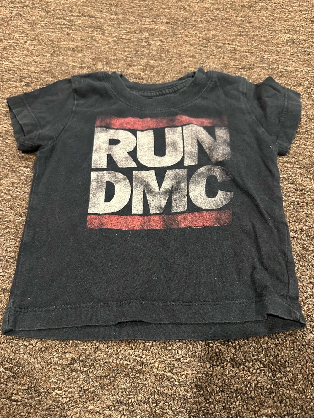 Vintage Boys 18mo Run DMC Kids Black Graphic Tee Rockware Anthill Trading